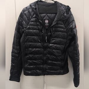 Canada Goose Womens Hybridge Lite Black Padded Hoody Jacket Size Small